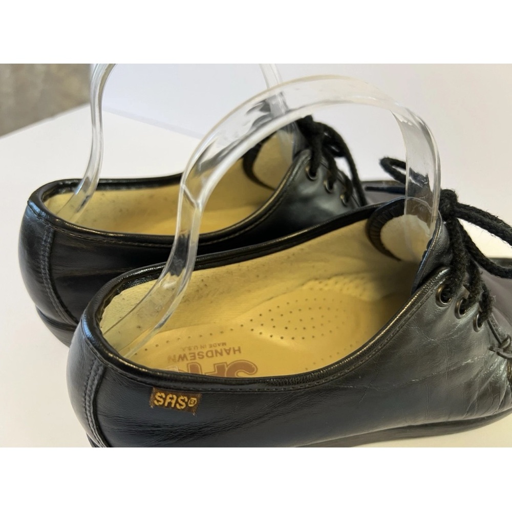 SAS Genuine Leather Women’s Loafers Jewel Sz 9W Black With Original Box - Picture 5 of 10